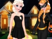 Anna si Elsa Noaptea de Halloween
