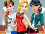 Elsa, Rapunzel și Jasmine la scoala