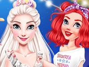 Elsa si Ariel in Tabara la Mare