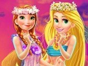 Printesa Rapunzel si Anna Hawaii Shopping