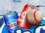 Trage cu mingii în cutiile de Coca Cola, Pepsi, Red Bull