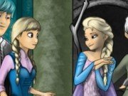 Elsa si Baby Elsa de colorat