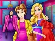 Rapunzel și Belle Shopping in Mall