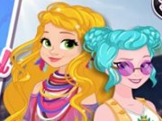 Printesele Elsa si Rapunzel la Festival
