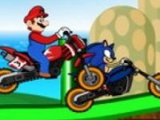 Mario Vs Sonic Cursa Moto