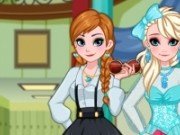 Ana si Elsa la scoala