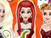 Ariel, Rapunzel si Elsa Costume de Halloween